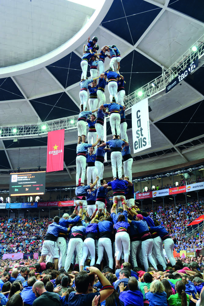 5 de 9 amb folre al Concurs de Castells de Tarragona de l’any 2018