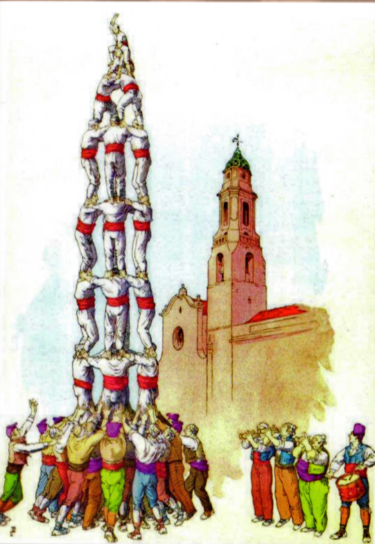 La Colla Menestrals dibuix de Josep Ribot